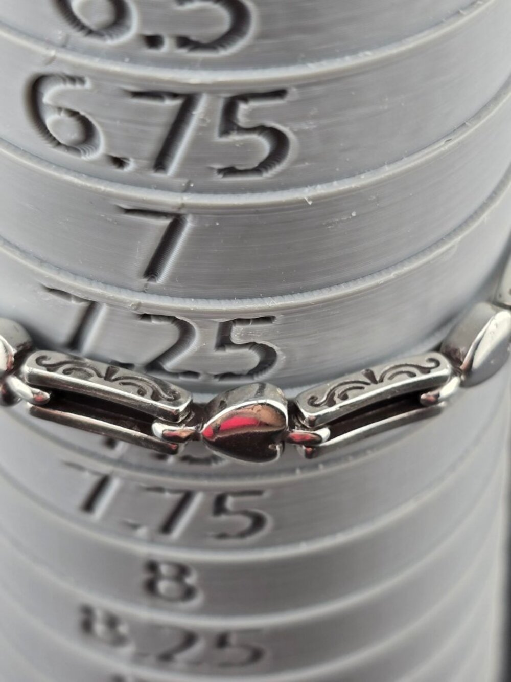 NWT Brighton Pompeii Silver-Tone Bracelet With Heart Charms & Ornate Links - Picture 4 of 7